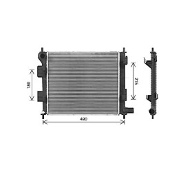 Radiator - Engine Cooling - AVA HY2578
