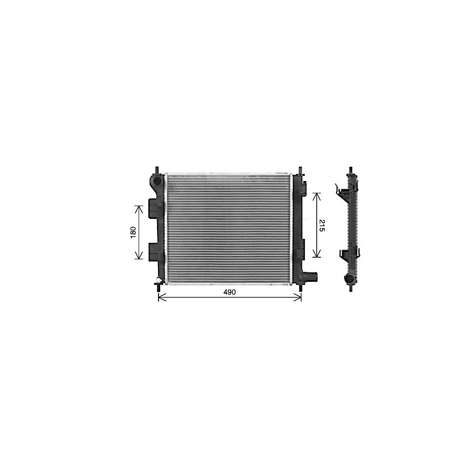 Radiator - Engine Cooling - AVA HY2578