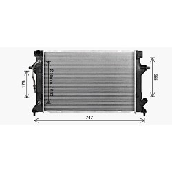 Radiator - Engine Cooling - AVA HY2596