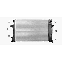 Radiator - Engine Cooling - AVA HY2596