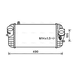 Intercooler - AVA HY4326
