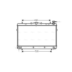 Radiator - Engine Cooling - AVA HYA2043