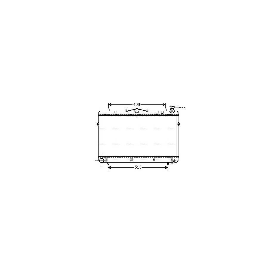Radiator - Engine Cooling - AVA HYA2043