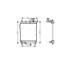 Radiator - Engine Cooling - AVA HYA2099