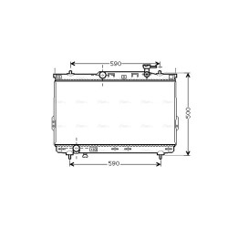 Radiator - Engine Cooling - AVA HYA2109