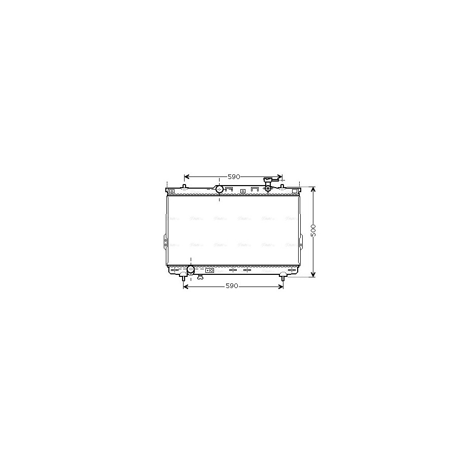 Radiator - Engine Cooling - AVA HYA2109