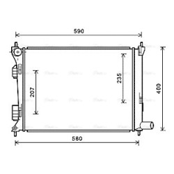 Radiator - Engine Cooling - AVA HYA2277