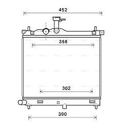 Radiator - Engine Cooling - AVA HYA2291