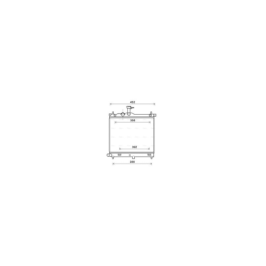 Radiator - Engine Cooling - AVA HYA2291