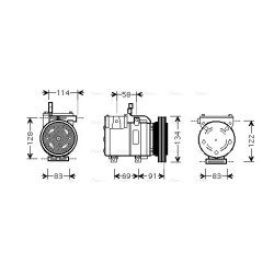 AC Compressor - AVA HYAK199