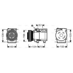 AC Compressor - AVA HYAK209