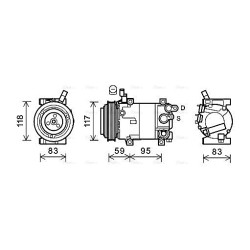 AC Compressor - AVA HYK323