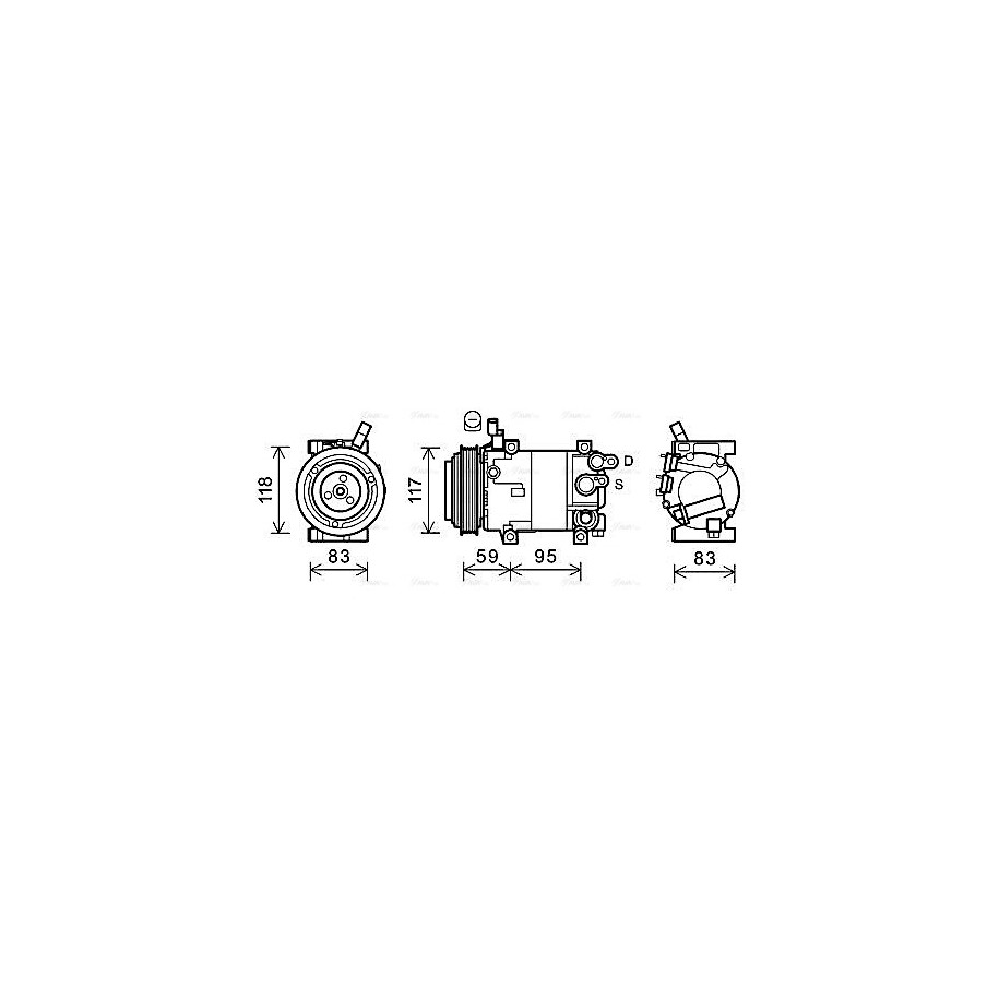 AC Compressor - AVA HYK323