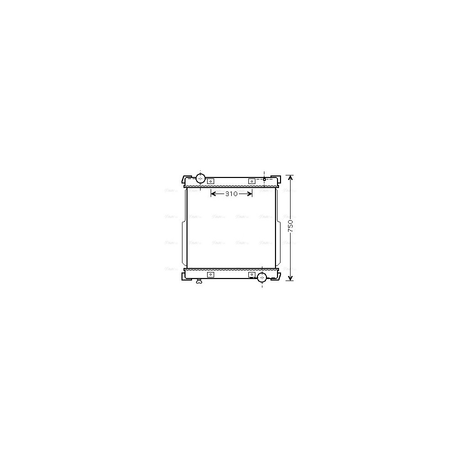 Radiator - Engine Cooling - AVA IV2088