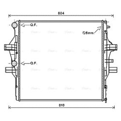 Radiator - Engine Cooling - AVA IV2125
