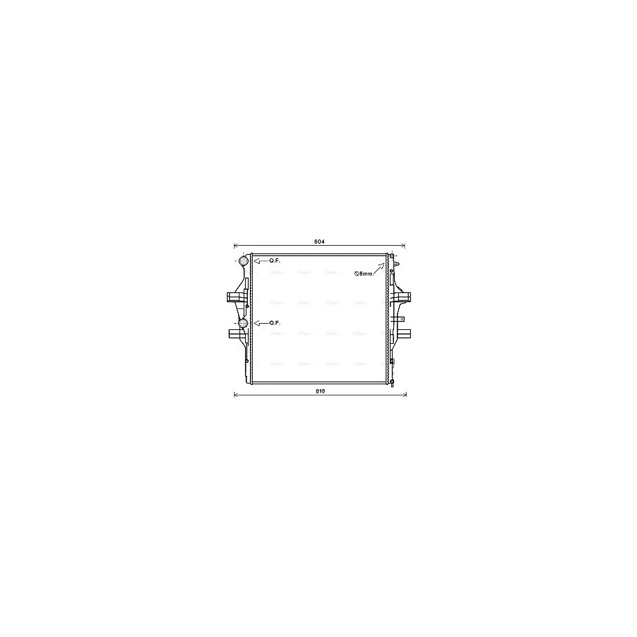 Radiator - Engine Cooling - AVA IV2125