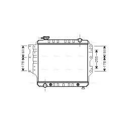 Radiator - Engine Cooling - AVA JE2023