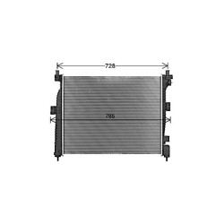 Radiator - Engine Cooling - AVA JE2088