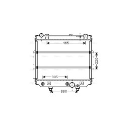Radiator - Engine Cooling - AVA JEA2038