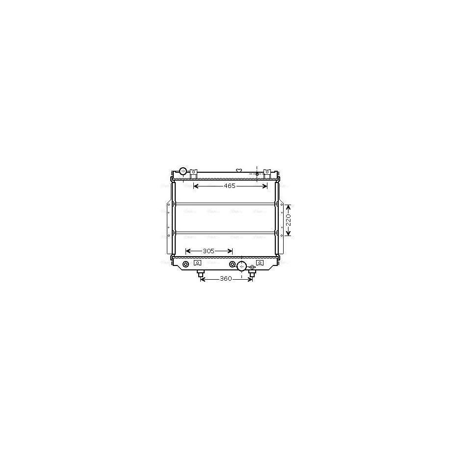 Radiator - Engine Cooling - AVA JEA2038