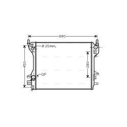 Radiator - Engine Cooling - AVA JR2040
