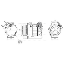 AC Compressor - AVA JRAK061