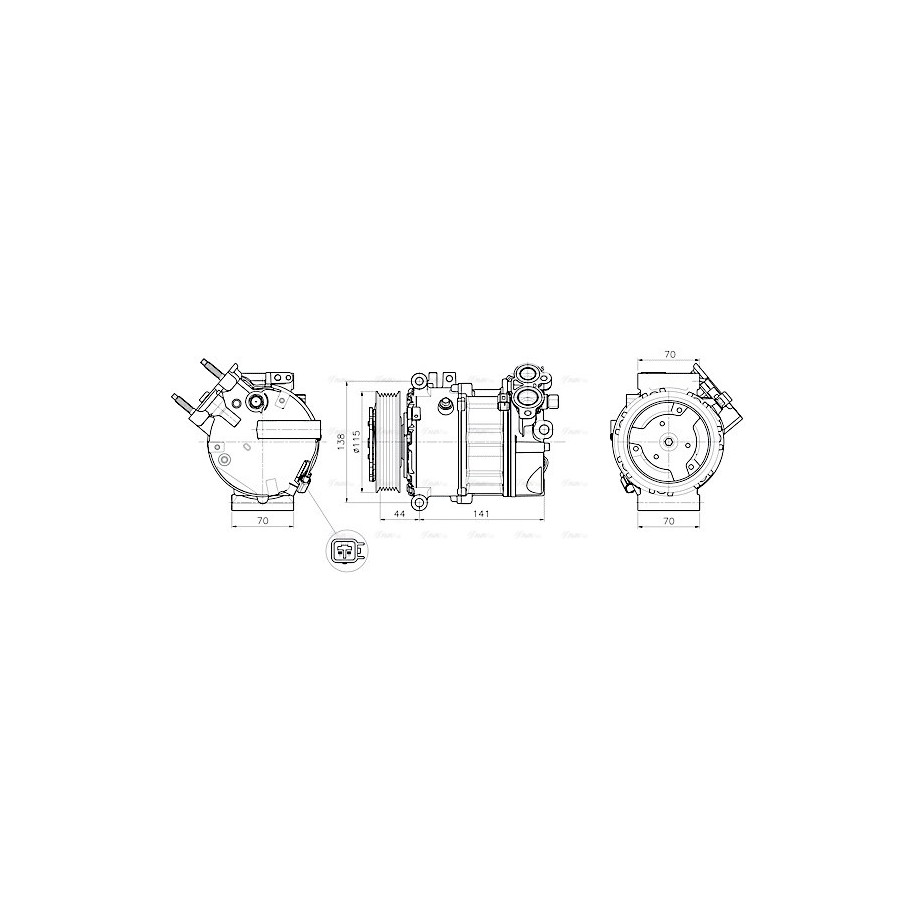 AC Compressor - AVA JRAK061