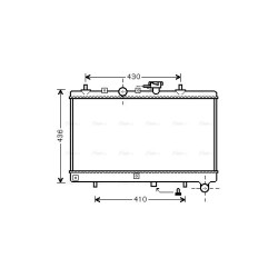 Radiator - Engine Cooling - AVA KA2054