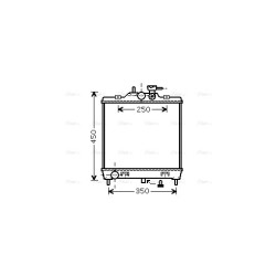Radiator - Engine Cooling - AVA KA2063