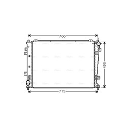 Radiator - Engine Cooling - AVA KA2162