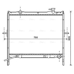 Radiator - Engine Cooling - AVA KA2180