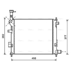 Radiator - Engine Cooling - AVA KA2189