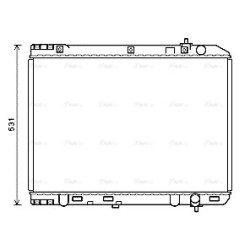 Radiator - Engine Cooling - AVA KA2246