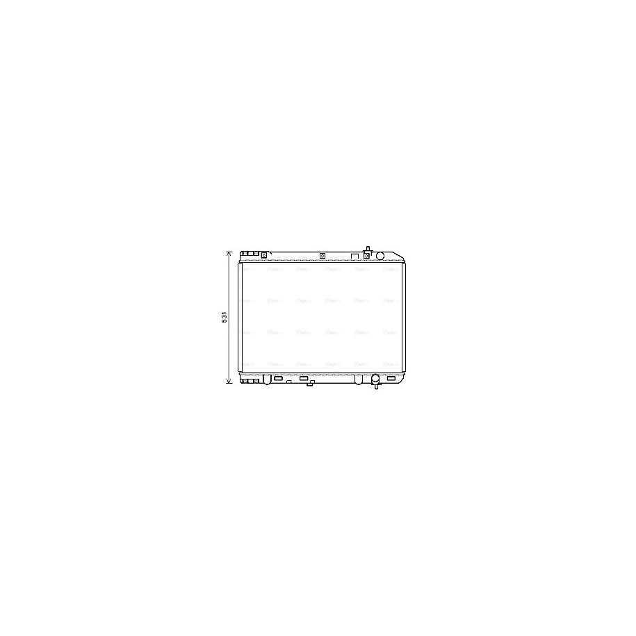 Radiator - Engine Cooling - AVA KA2246