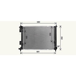 Radiator - Engine Cooling - AVA KA2328