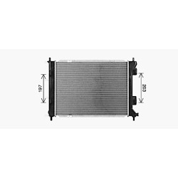 Radiator - Engine Cooling - AVA KA2328