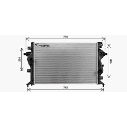 Radiator - Engine Cooling - AVA KA2331