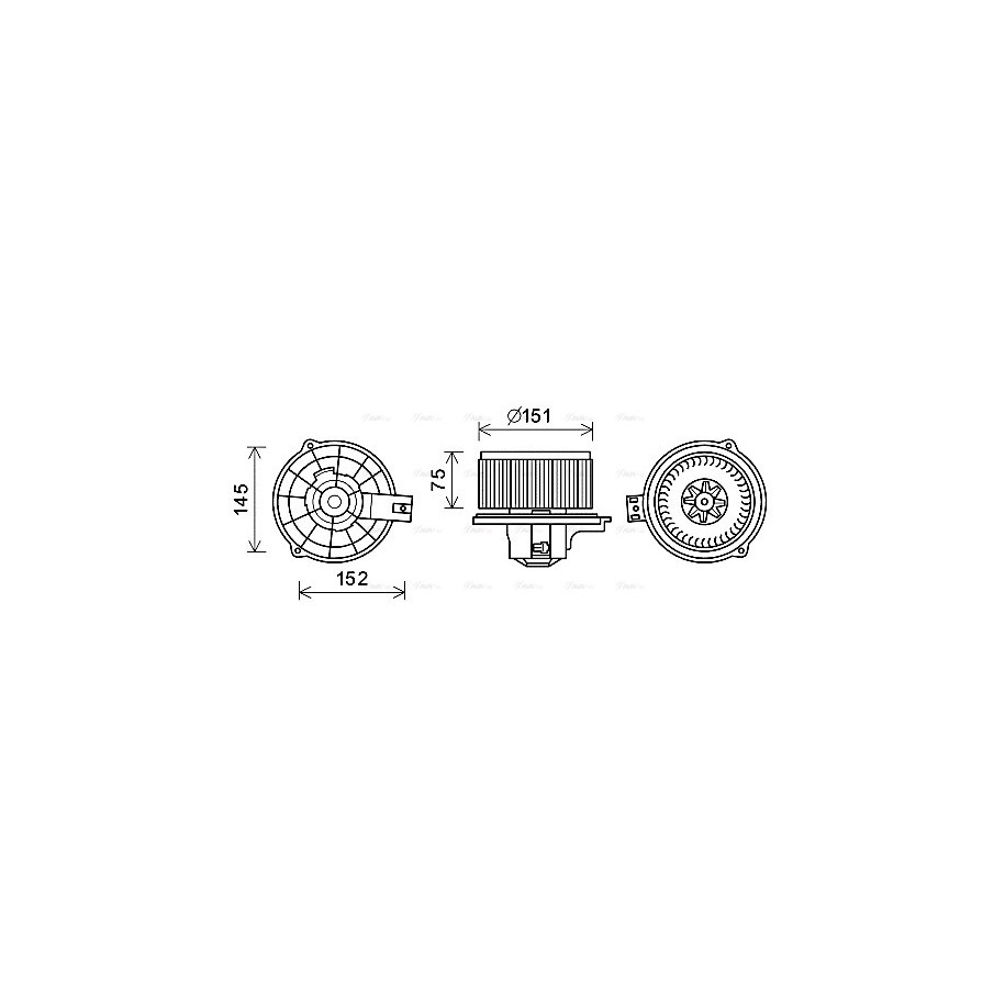 Heater Blower Motor - AVA KA8235