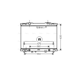 Radiator - Engine Cooling - AVA KAA2057