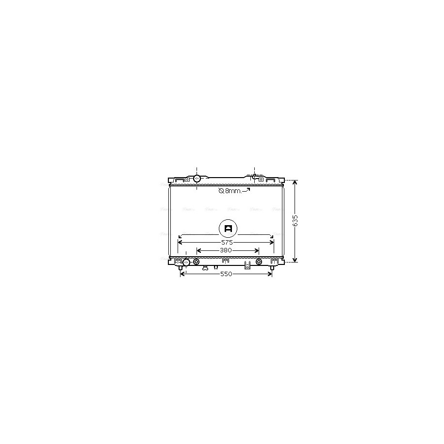 Radiator - Engine Cooling - AVA KAA2057