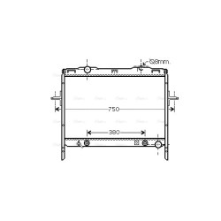 Radiator - Engine Cooling - AVA KAA2058