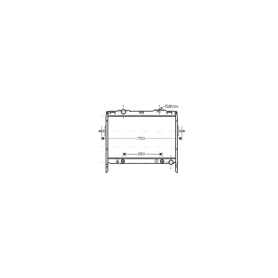 Radiator - Engine Cooling - AVA KAA2058
