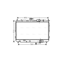 Radiator - Engine Cooling - AVA KAA2072