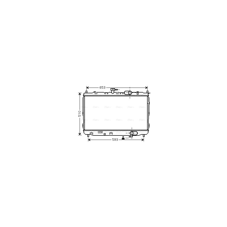 Radiator - Engine Cooling - AVA KAA2072