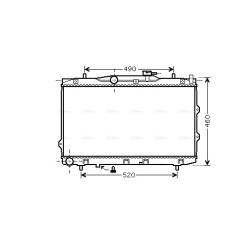 Radiator - Engine Cooling - AVA KAA2074