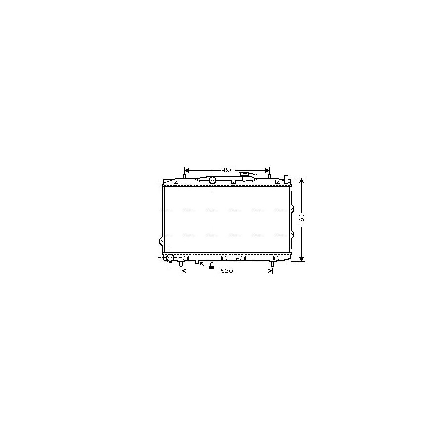 Radiator - Engine Cooling - AVA KAA2074