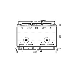 Radiator - Engine Cooling - AVA KAA2077