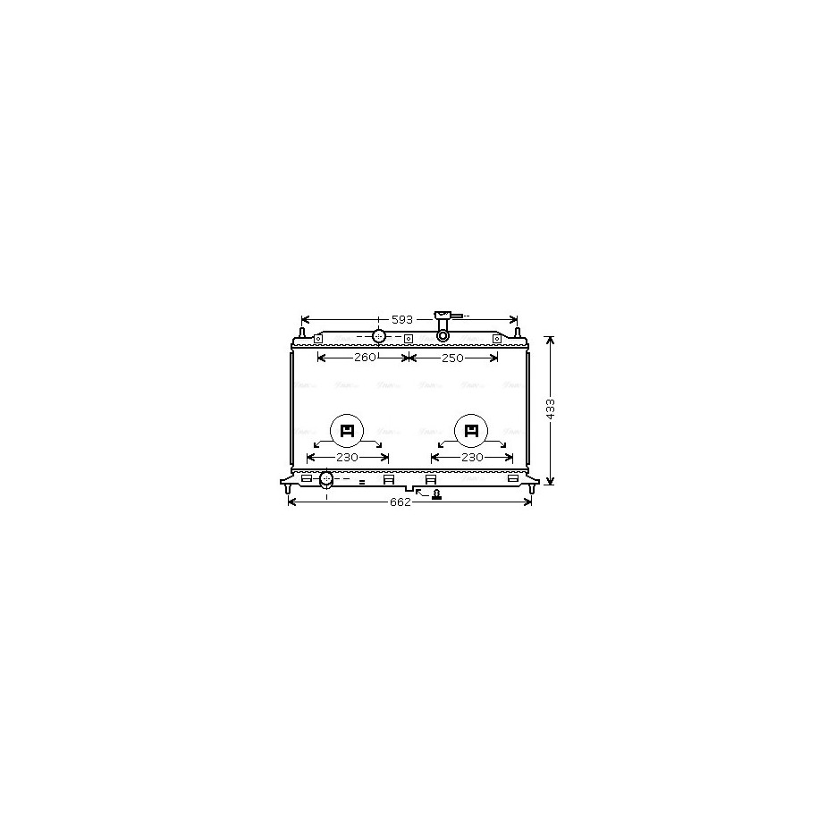 Radiator - Engine Cooling - AVA KAA2077