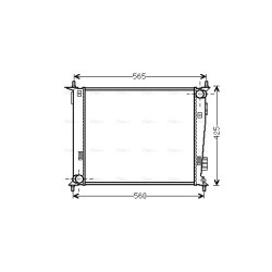 Radiator - Engine Cooling - AVA KAA2143