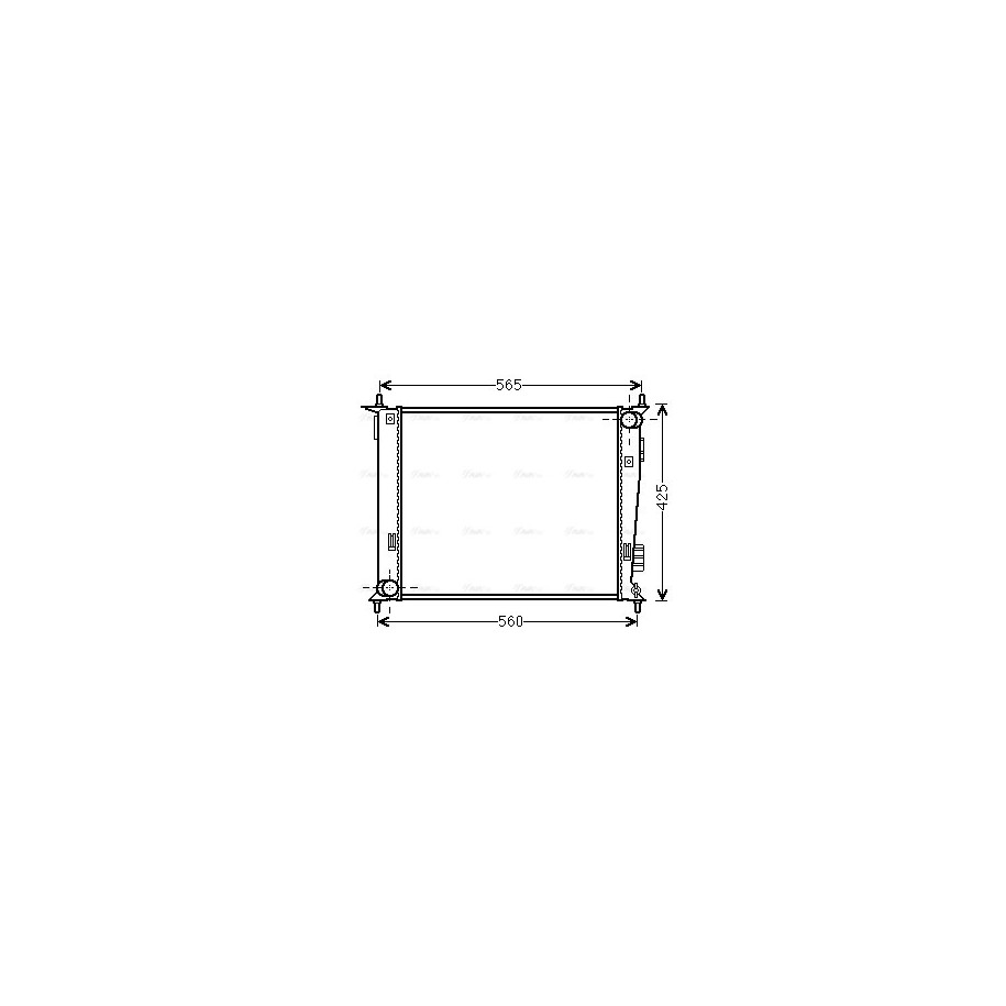 Radiator - Engine Cooling - AVA KAA2143